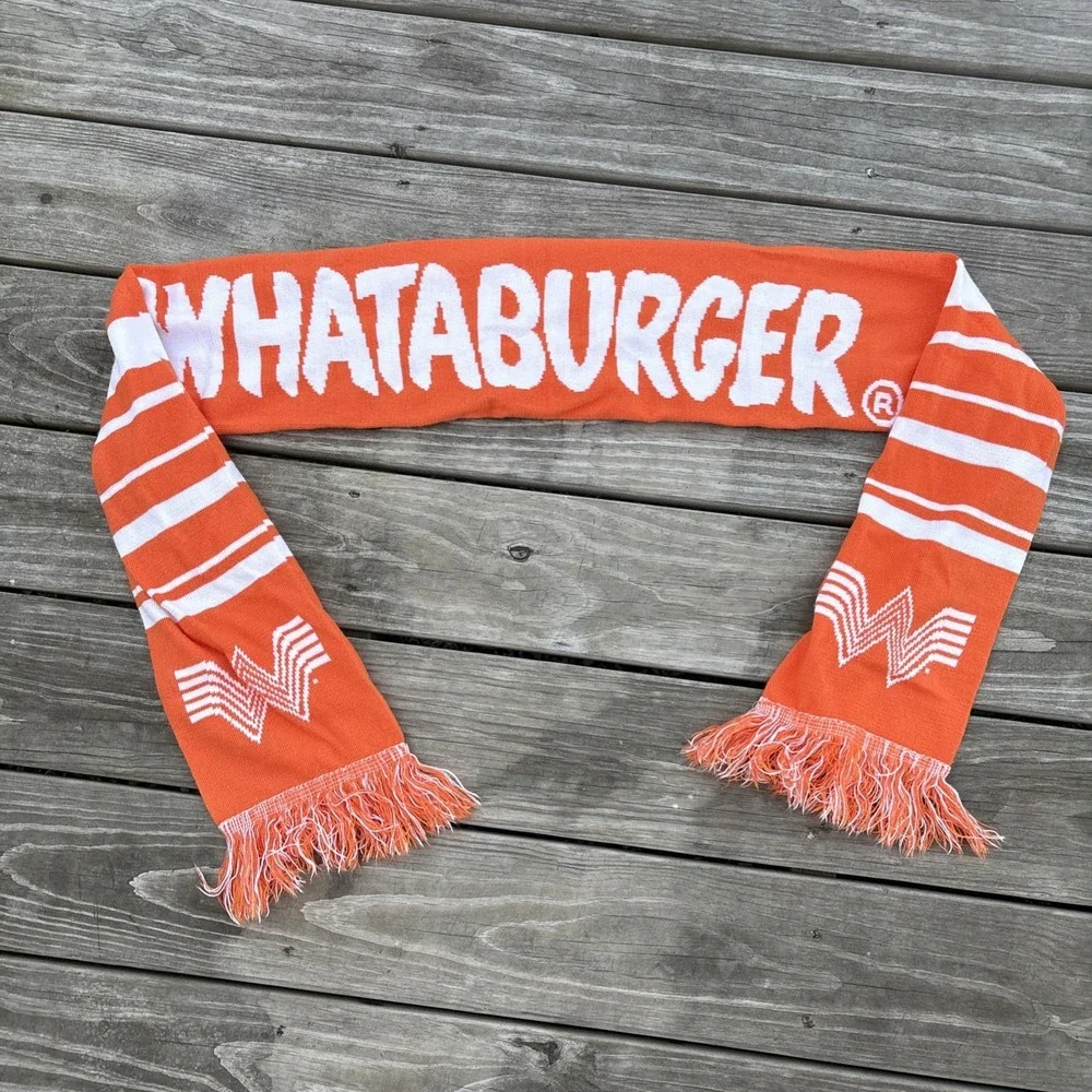 Whataburger Striped Logo Scarf